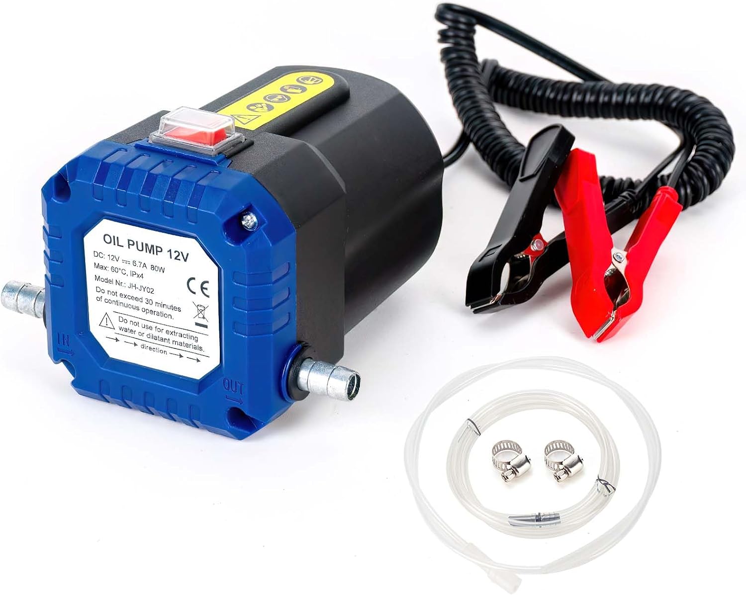 AIGMlSON Oil Change Pump Extractor | 12V 80W Electric Oil Transfer Pump, Motor Oil Diesel Fluid Pump with Tubes