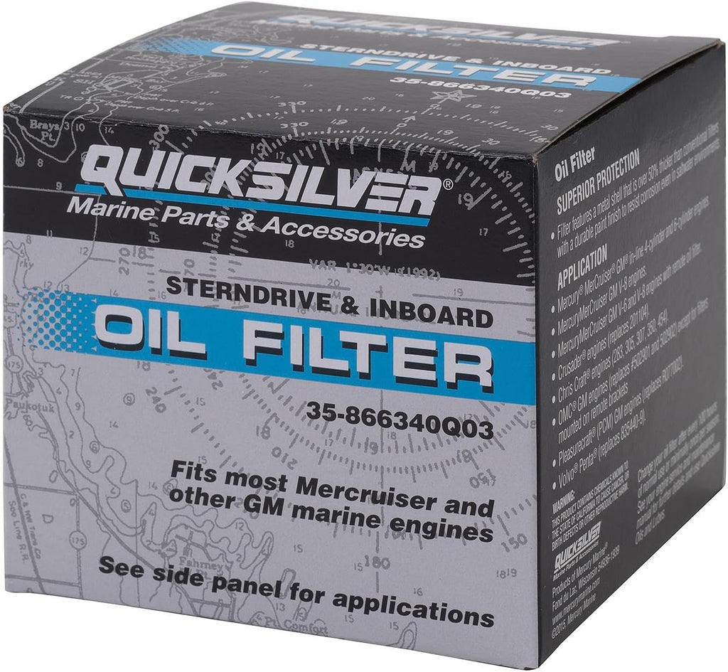 Quicksilver 866340Q03 Oil Filter for