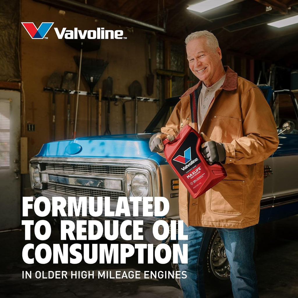 Valvoline High Mileage with MaxLife Technology SAE 5W-20 Synthetic Blend Motor Oil 5 QT