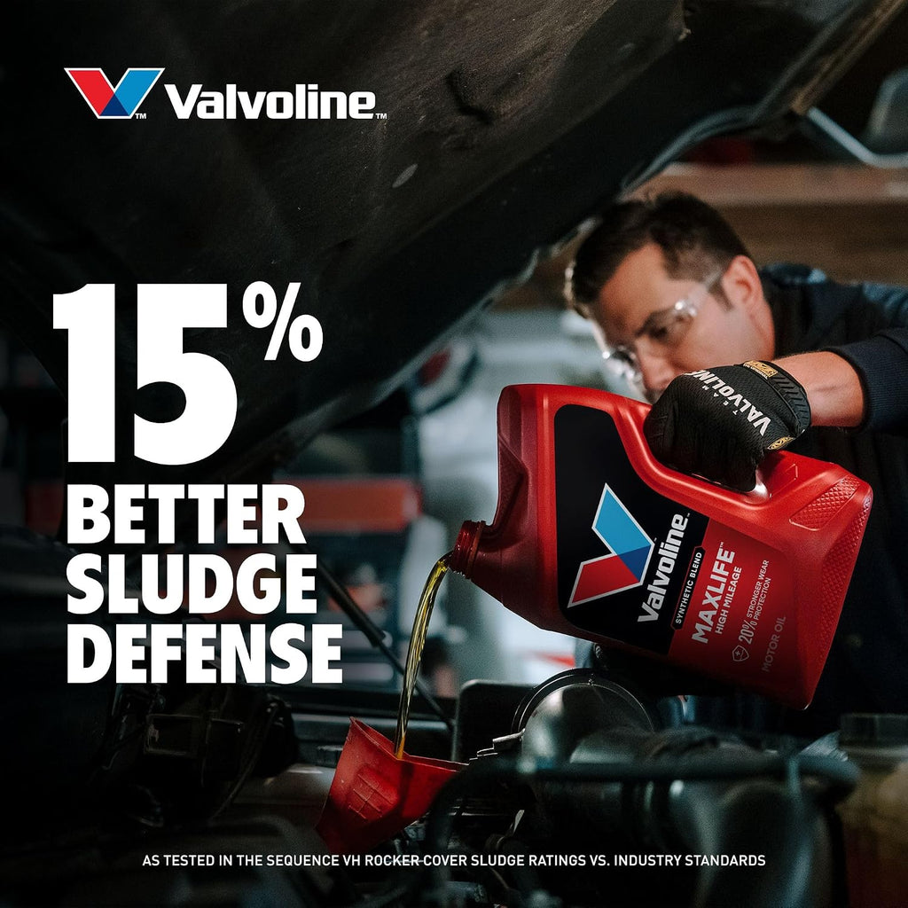 Valvoline High Mileage with MaxLife Technology SAE 5W-20 Synthetic Blend Motor Oil 5 QT